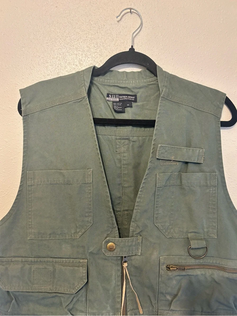 5.11 Tactical Olive Utility Vest with Multiple Pockets M 0061S